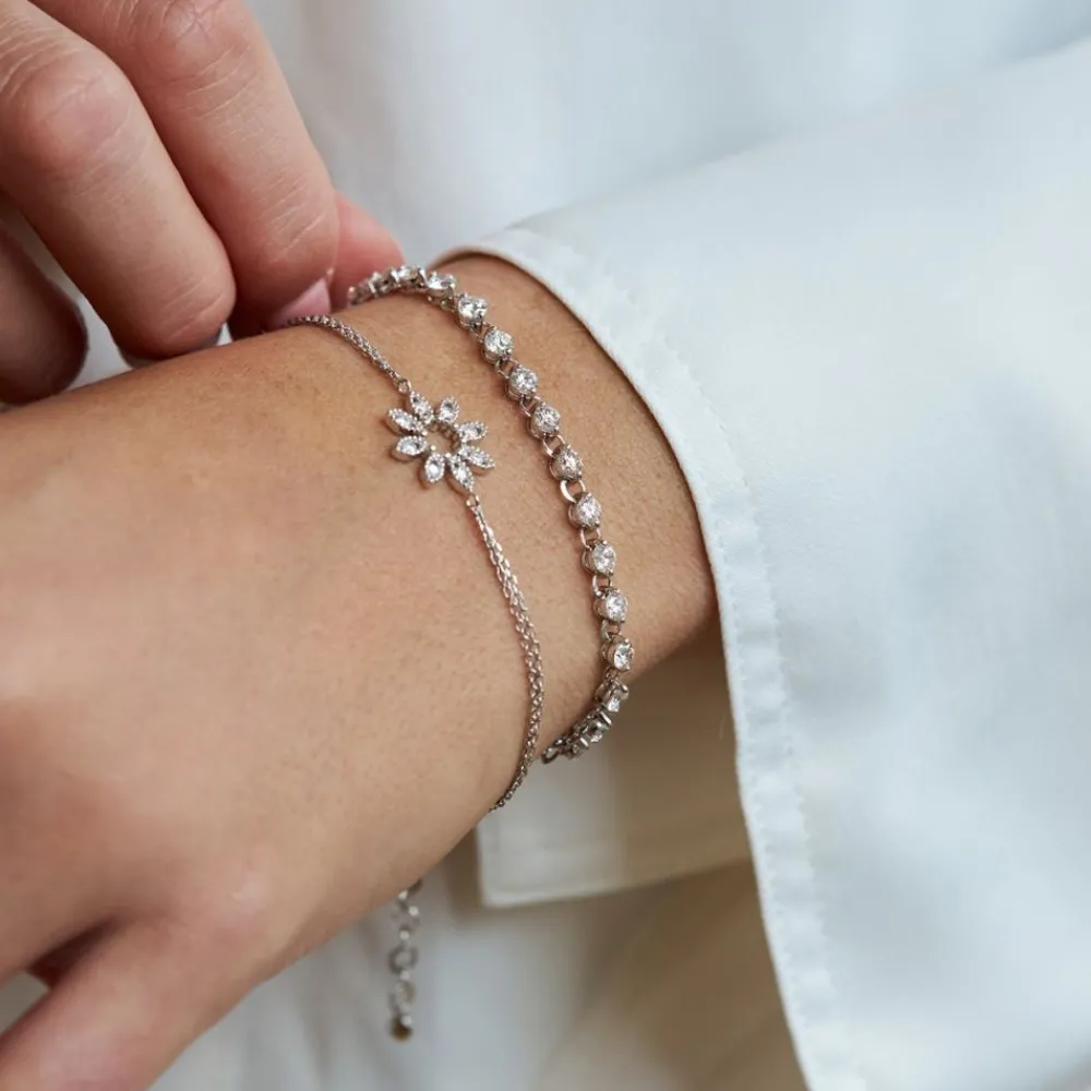 Dinny Hall Shuga Solid Gold Created Diamond Tennis Bracelet