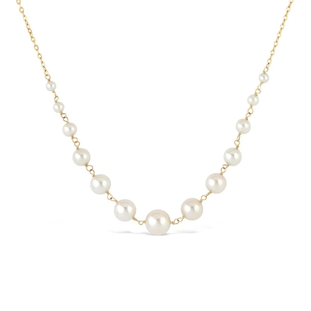 Dinny Hall Signature Creamy White Freshwater Pearl Necklace