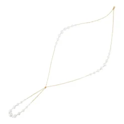 Dinny Hall Signature Creamy White Freshwater Pearl Knot Necklace