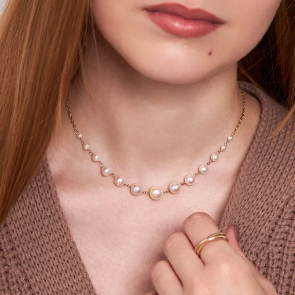 Dinny Hall Signature Creamy White Freshwater Pearl Necklace