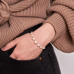 Dinny Hall Signature Creamy White Freshwater Pearl Bracelet