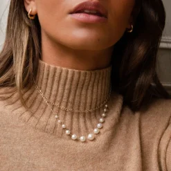 Dinny Hall Signature Creamy White Freshwater Pearl Necklace