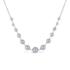 Dinny Hall Signature Grey Freshwater Pearl Necklace