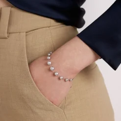 Dinny Hall Signature Grey Freshwater Pearl Bracelet