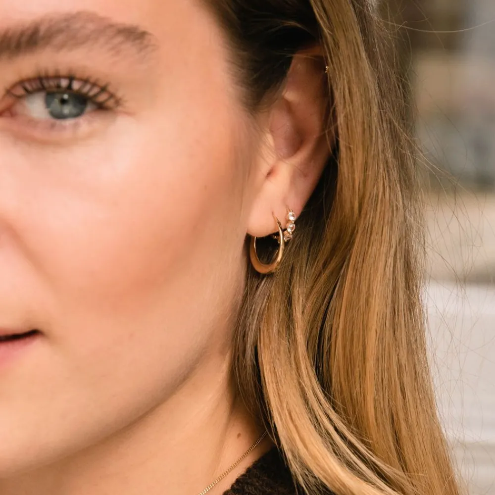 Dinny Hall Signature Solid Gold 'Rhea' Click Hoops
