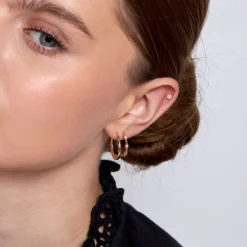 Dinny Hall Signature Solid Gold 'Rhea' Click Hoops