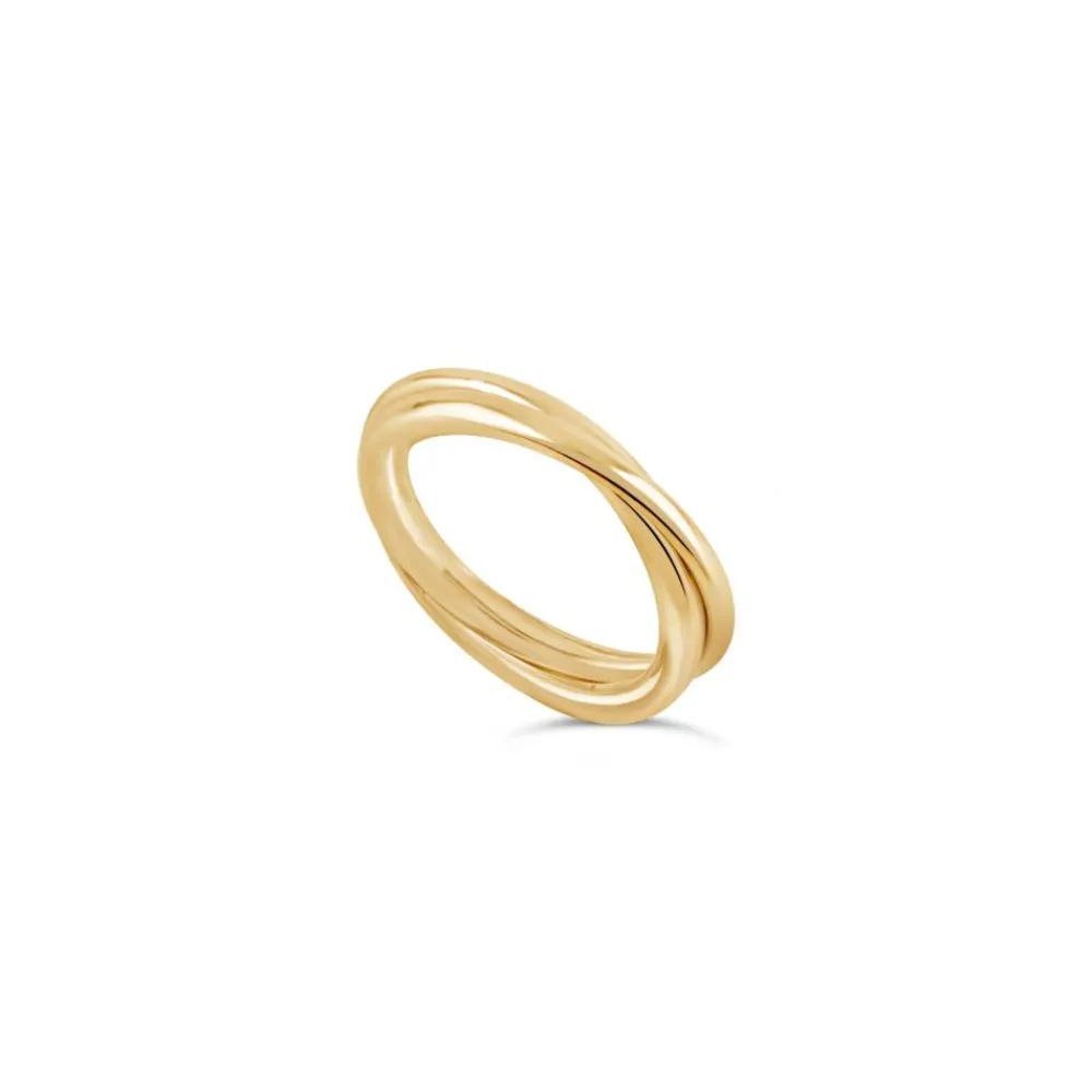 Dinny Hall Signature Tapering Solid Gold Duo Ring