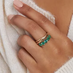 Dinny Hall Signature Tapering Solid Gold Duo Ring