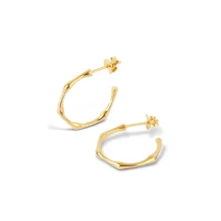 Dinny Hall Slim Medium Bamboo Hoops