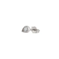 Dinny Hall Solid Gold Created Diamond Jasmine Teardrop Single Stud