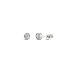 Dinny Hall Solid Gold Created Diamond Jasmine Round Studs
