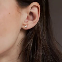 Dinny Hall Solid Gold Created Diamond Jasmine Teardrop Studs