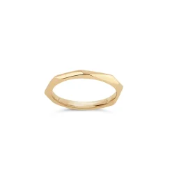Dinny Hall Solid Gold Thalassa Faceted Band Ring