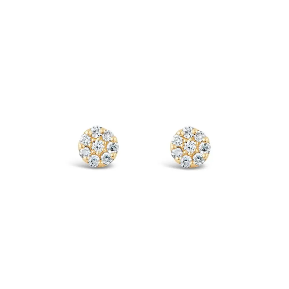 Dinny Hall Starflower 14K Gold Diamond Studs