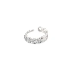 Dinny Hall Starflower 14K Gold Diamond Single Huggie Hoop