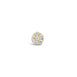 Dinny Hall Starflower 14K Gold Single Diamond Stud