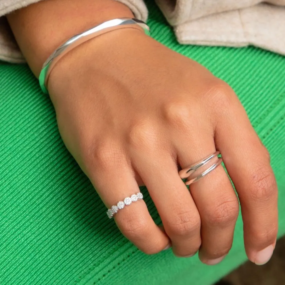 Dinny Hall Starflower Recycled Gold Diamond Pinky Ring