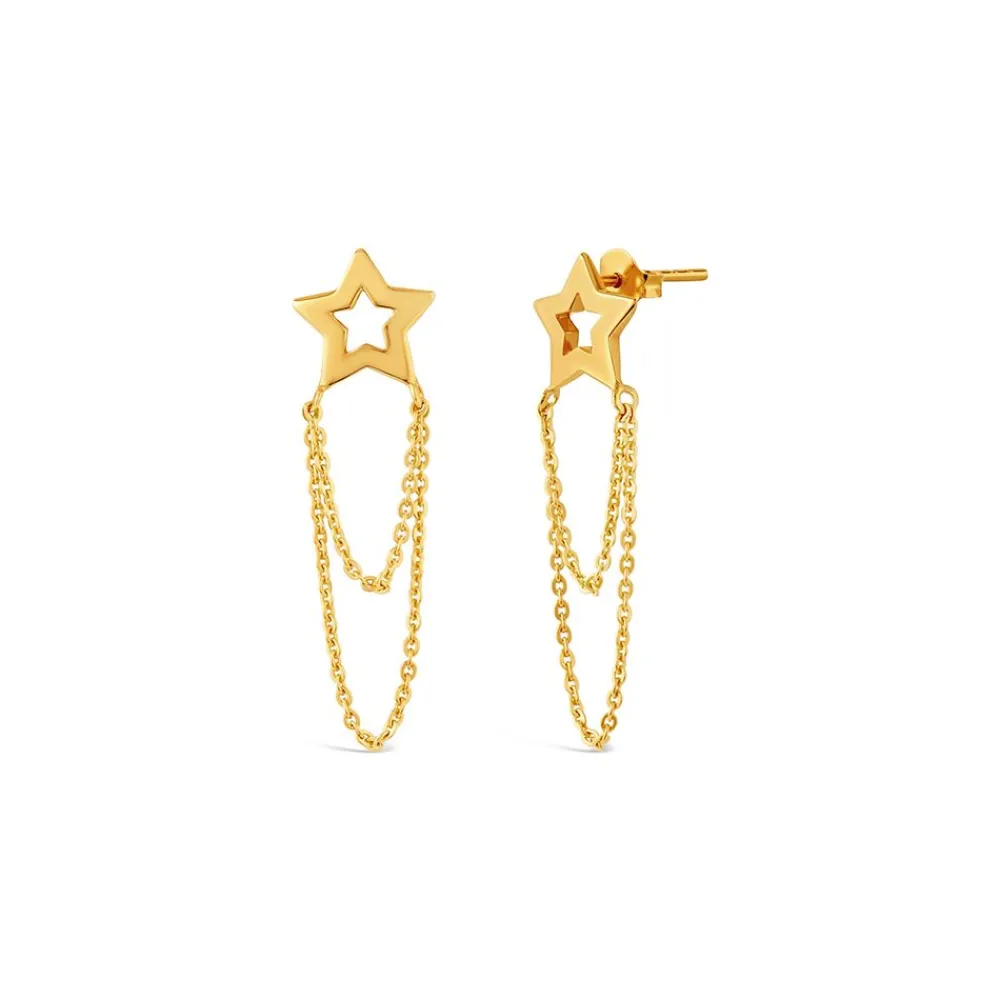 Dinny Hall Stargazer Chain Loop Drop Earrings