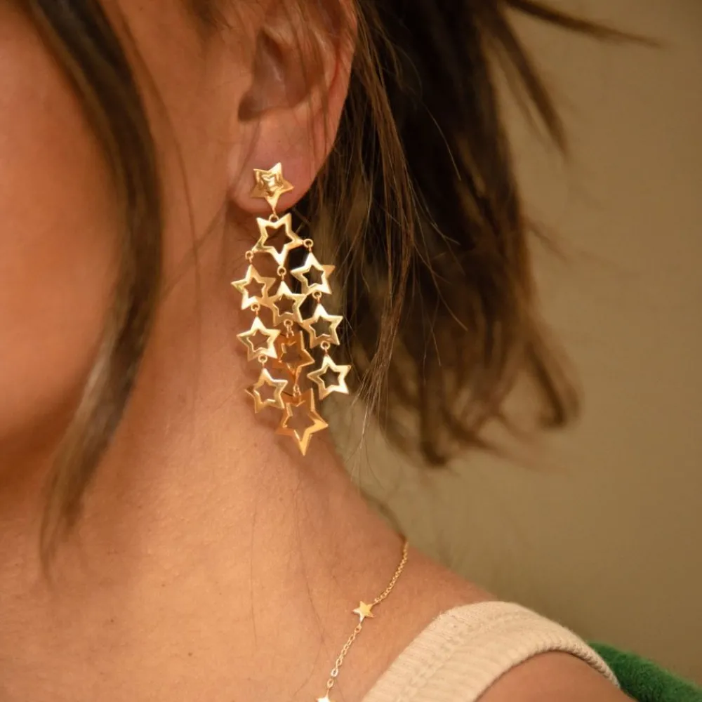 Dinny Hall Stargazer Estella Chandelier Earrings