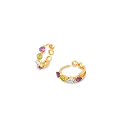 Dinny Hall Suffragette Huggie Hoops