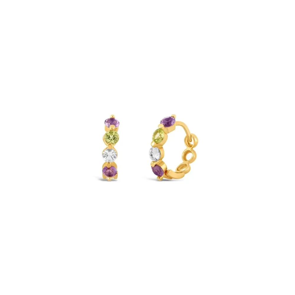 Dinny Hall Suffragette Huggie Hoops