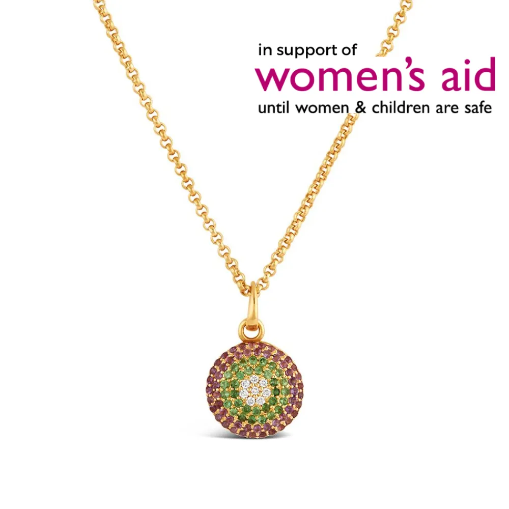 Dinny Hall Suffragette Pave Set Locket