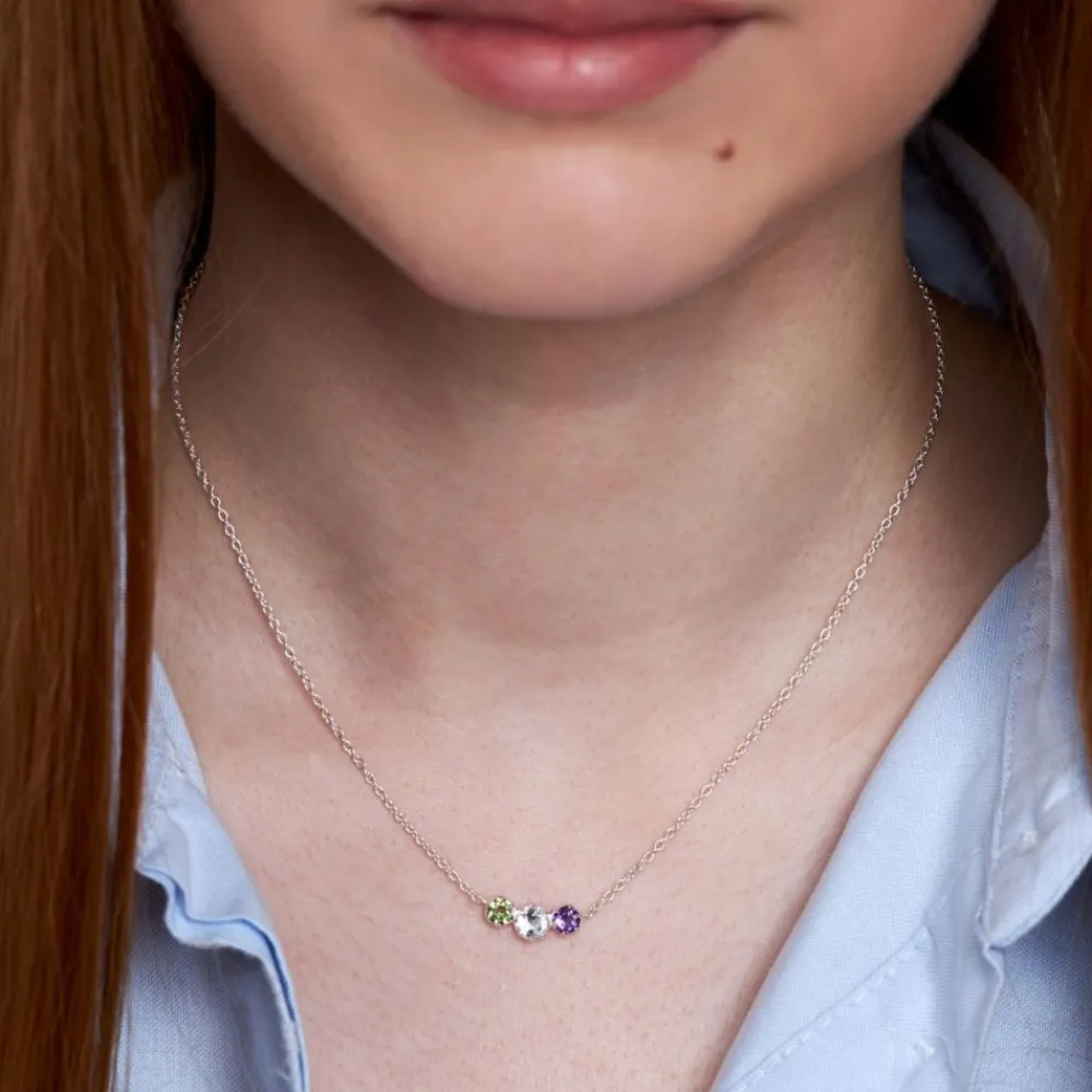 Dinny Hall Suffragette Three Stone Scoop Necklace