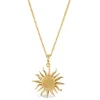 Dinny Hall Sun Charm With Brushed Centre Pendant