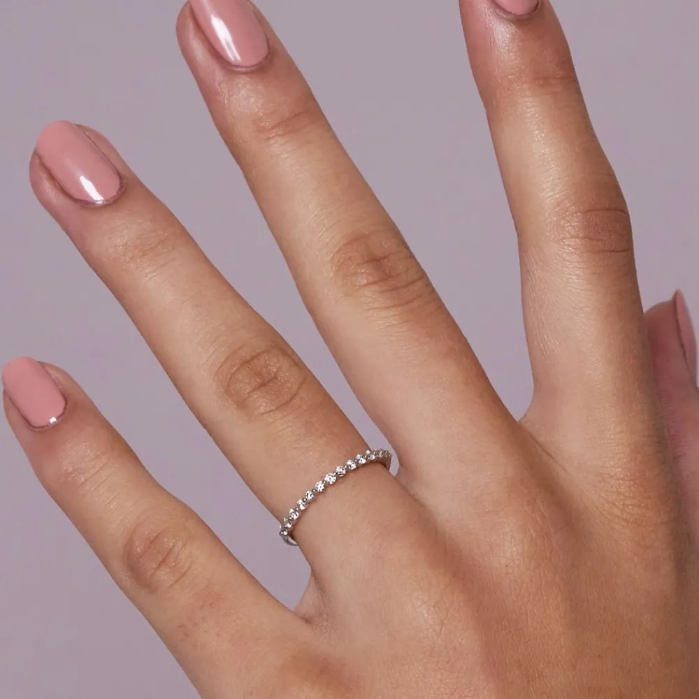 Dinny Hall Sweet Pea 18K Diamond Half Eternity Ring