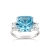 Dinny Hall Teresa Silver Blue Topaz & White Topaz Ring