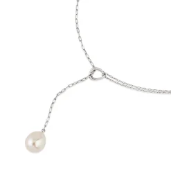 Dinny Hall Thalassa Faceted Lariat With Freshwater Pearl