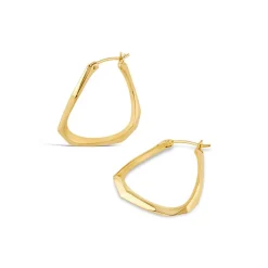 Dinny Hall Thalassa Faceted Medium Hoops