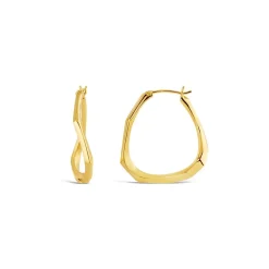 Dinny Hall Thalassa Faceted Medium Hoops