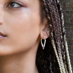 Dinny Hall Thalassa Faceted Medium Hoops