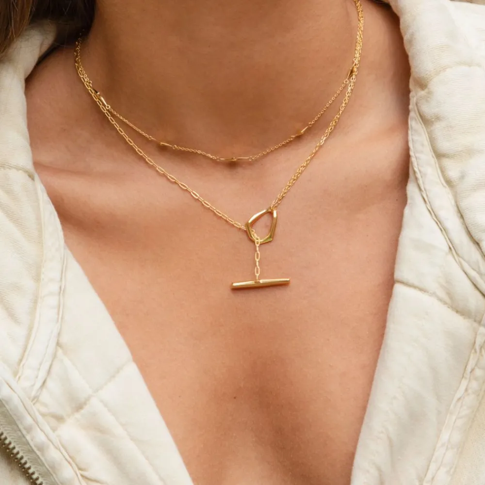 Dinny Hall Thalassa Faceted Medium T-Bar Lariat