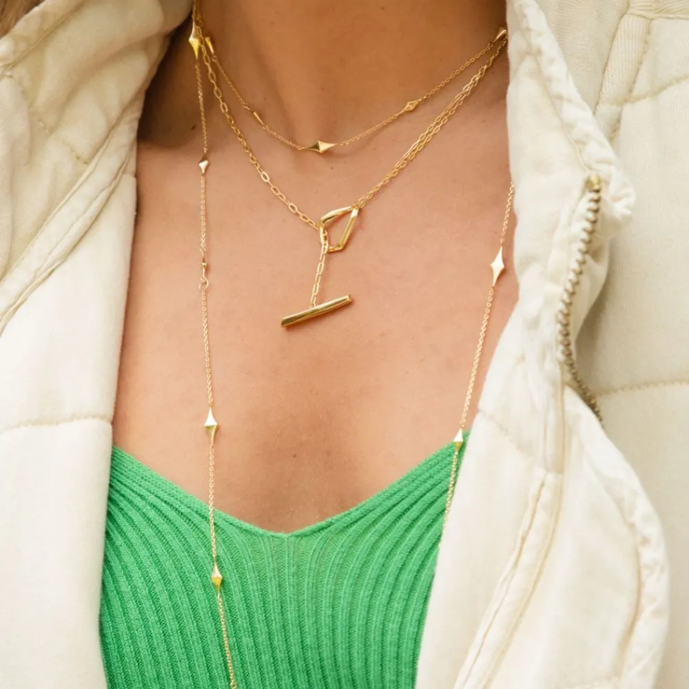 Dinny Hall Thalassa Faceted Medium T-Bar Lariat