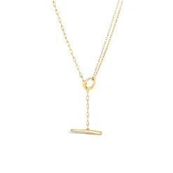 Dinny Hall Thalassa Faceted Small T-Bar Lariat