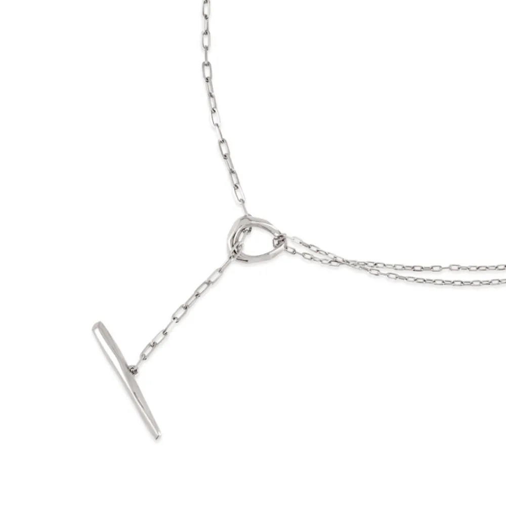 Dinny Hall Thalassa Faceted Small T-Bar Lariat