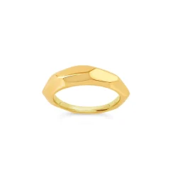Dinny Hall Thalassa Faceted Wide Tapering Ring
