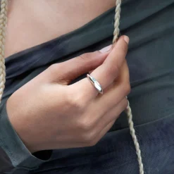 Dinny Hall Thalassa Faceted Wide Tapering Ring
