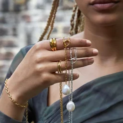 Dinny Hall Thalassa Faceted Wide Tapering Ring