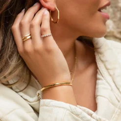 Dinny Hall Thalassa Faceted Wide Tapering Ring