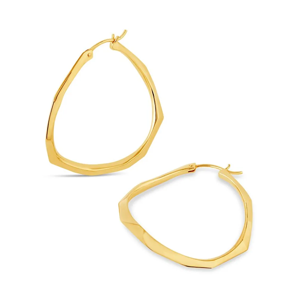 Dinny Hall Thalassa Large Faceted Statement Hoops
