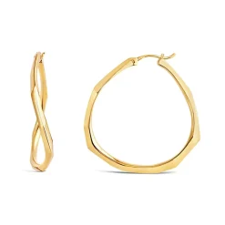 Dinny Hall Thalassa Large Faceted Statement Hoops