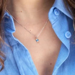 Dinny Hall Thalassa Mini Blue Topaz Pendant