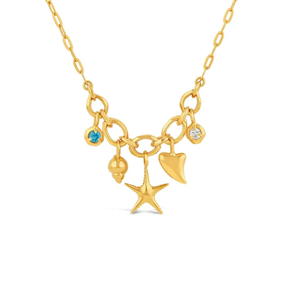 Dinny Hall Thalassa Ocean Treasures Charm Necklace