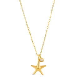Dinny Hall Thalassa Ocean Treasures Starfish Duo Pendant
