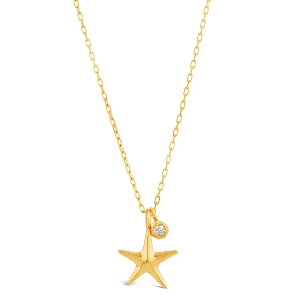 Dinny Hall Thalassa Ocean Treasures Starfish Duo Pendant