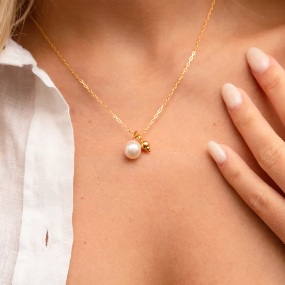 Dinny Hall Thalassa Ocean Treasures Pearl Duo Pendant