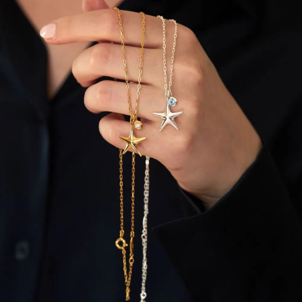 Dinny Hall Thalassa Ocean Treasures Starfish Duo Pendant